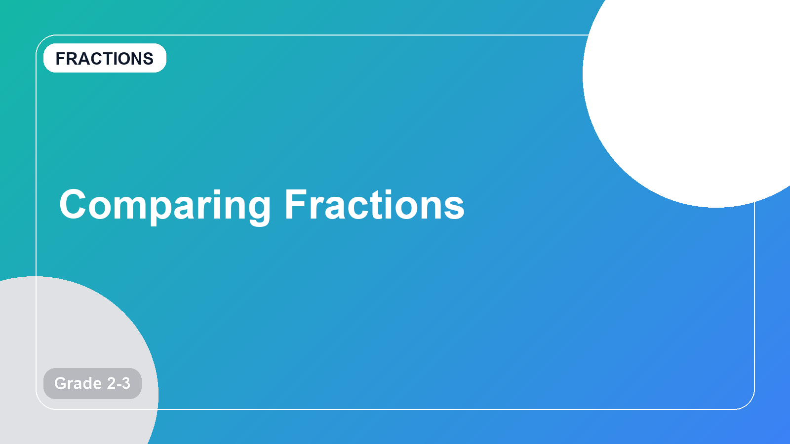 Comparing Fractions