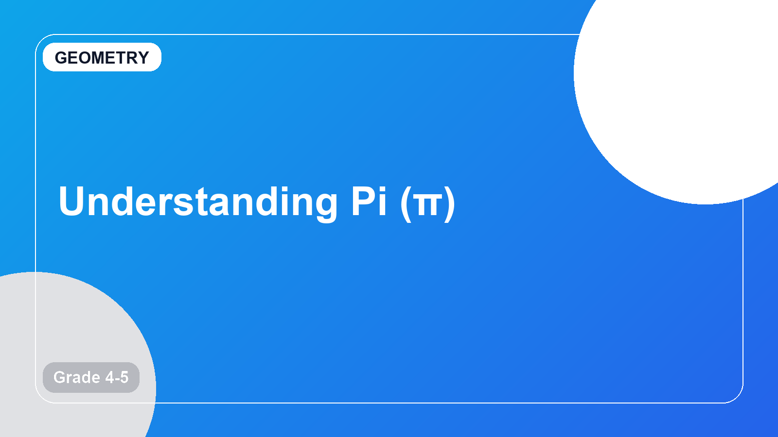 Understanding Pi (π)